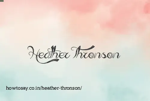 Heather Thronson