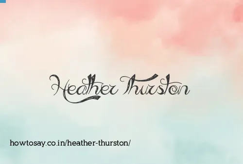 Heather Thurston