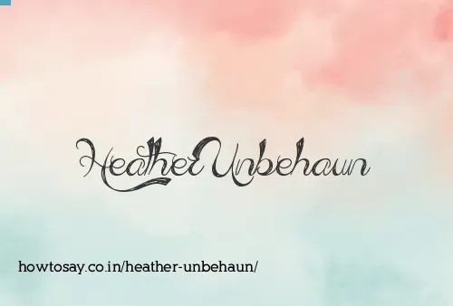 Heather Unbehaun