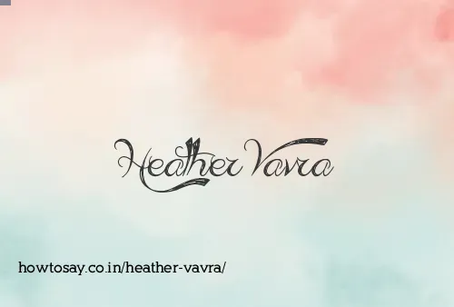 Heather Vavra