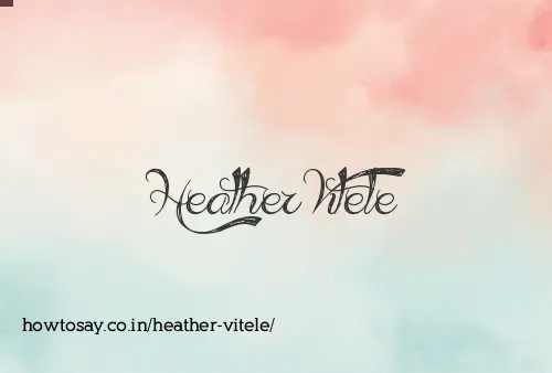 Heather Vitele