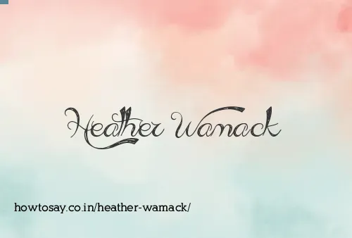 Heather Wamack