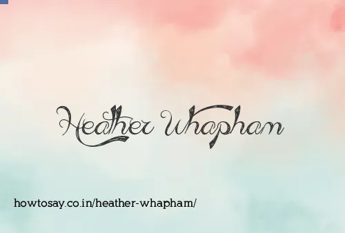 Heather Whapham