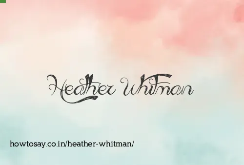Heather Whitman