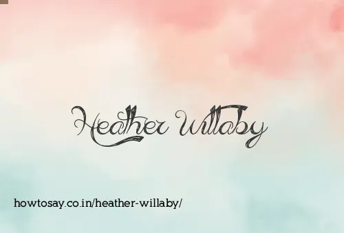 Heather Willaby