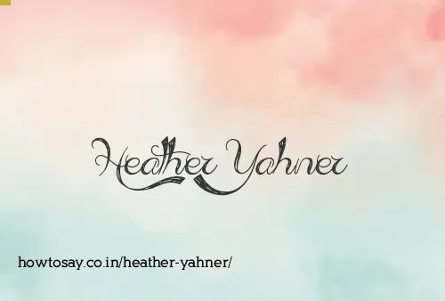 Heather Yahner