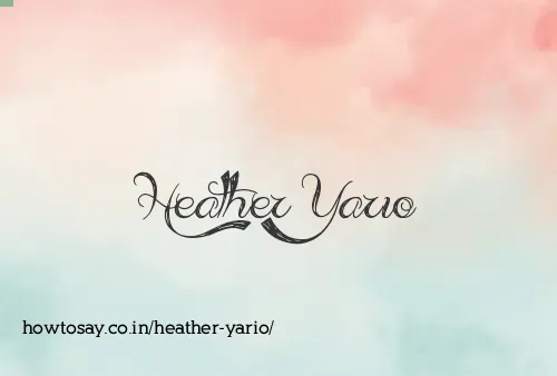 Heather Yario