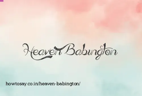 Heaven Babington