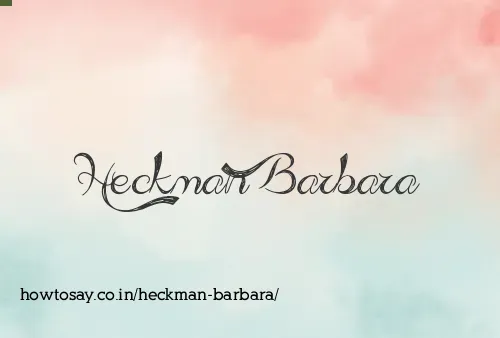 Heckman Barbara