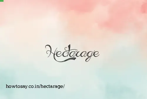 Hectarage