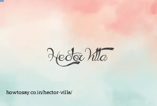 Hector Villa