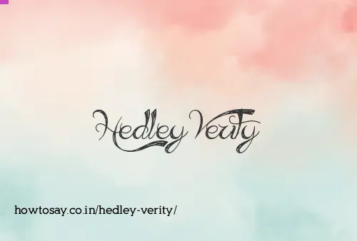 Hedley Verity