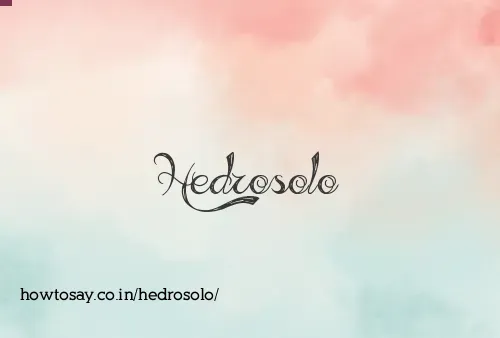Hedrosolo