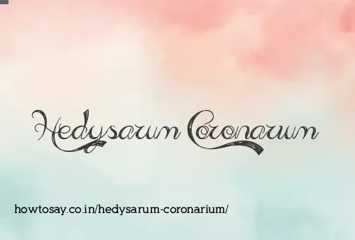 Hedysarum Coronarium