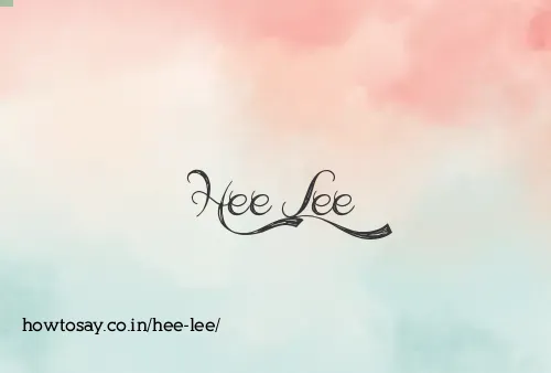 Hee Lee