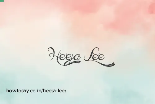 Heeja Lee