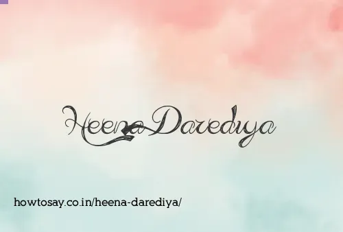 Heena Darediya