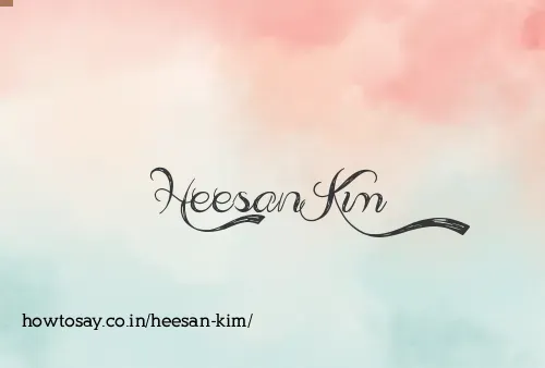 Heesan Kim