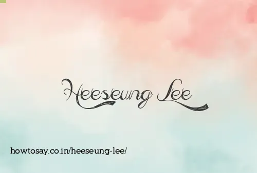 Heeseung Lee