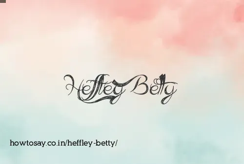 Heffley Betty