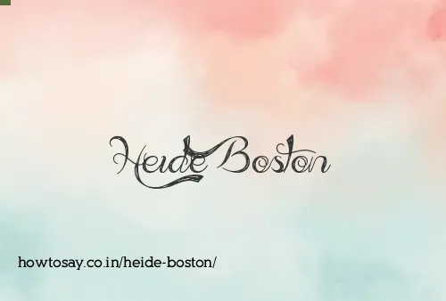 Heide Boston
