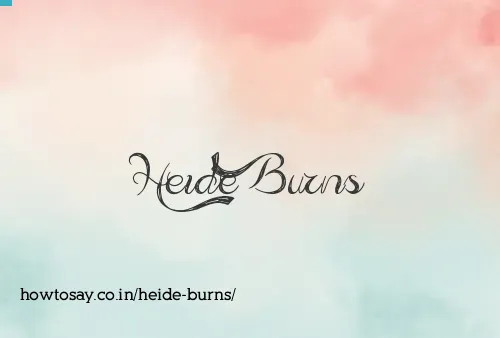 Heide Burns