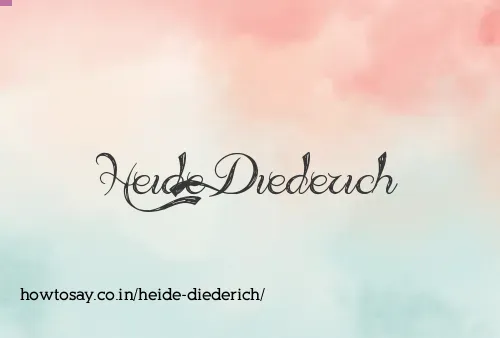 Heide Diederich