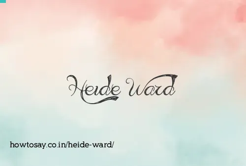 Heide Ward