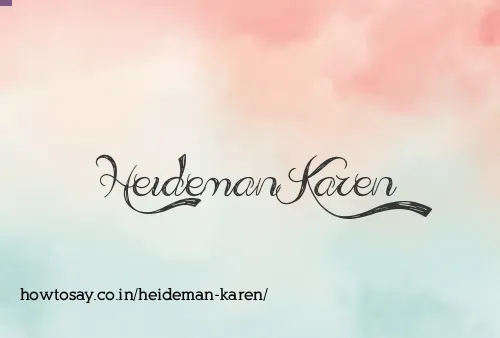 Heideman Karen