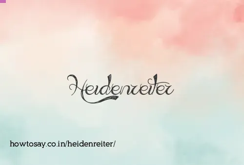 Heidenreiter