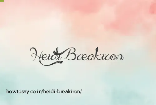 Heidi Breakiron