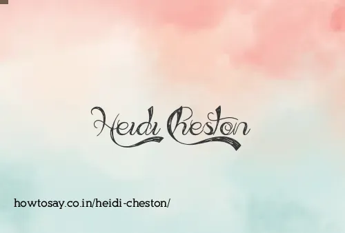 Heidi Cheston