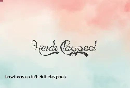 Heidi Claypool