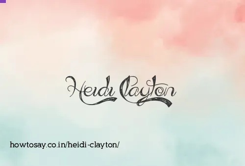 Heidi Clayton