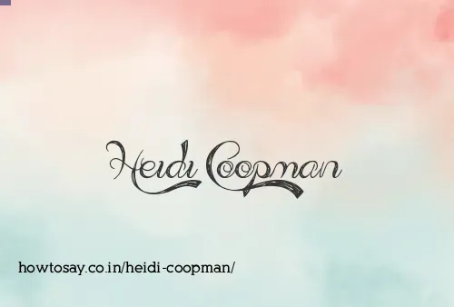 Heidi Coopman