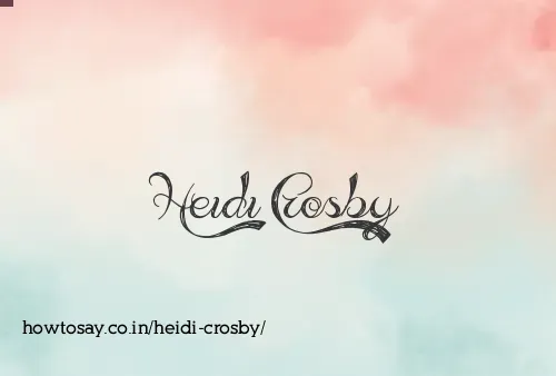 Heidi Crosby