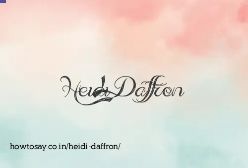 Heidi Daffron