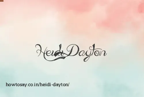 Heidi Dayton