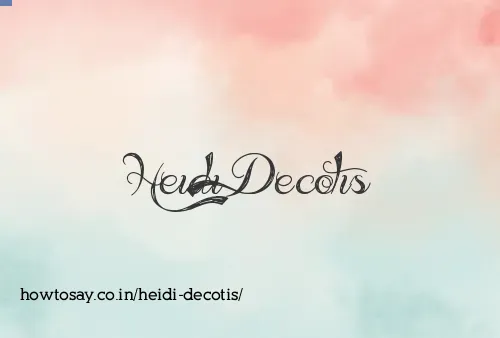 Heidi Decotis