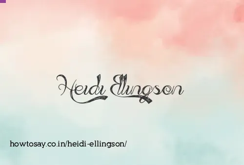 Heidi Ellingson