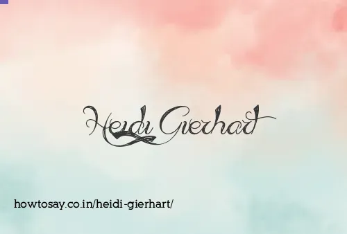 Heidi Gierhart