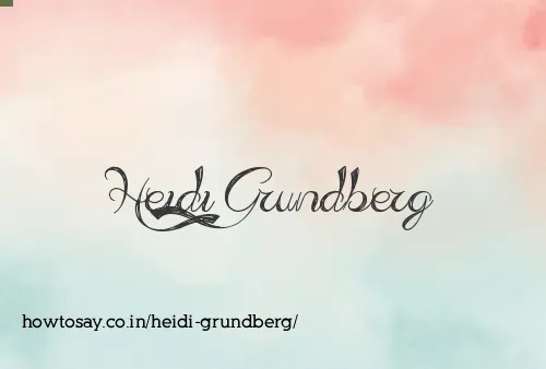 Heidi Grundberg