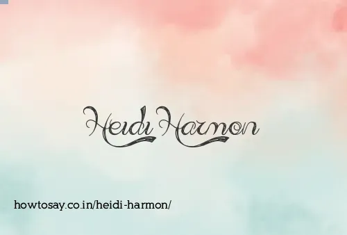 Heidi Harmon