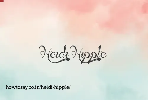 Heidi Hipple