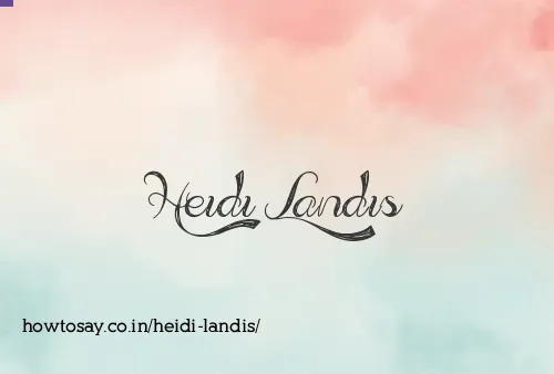 Heidi Landis