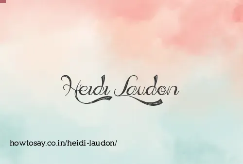 Heidi Laudon