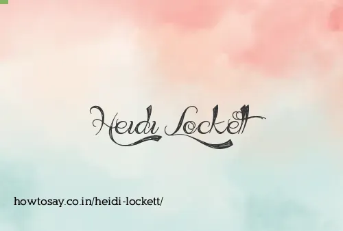 Heidi Lockett