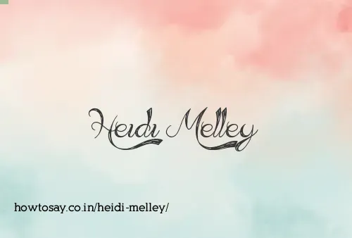 Heidi Melley