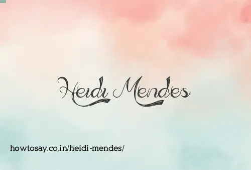 Heidi Mendes