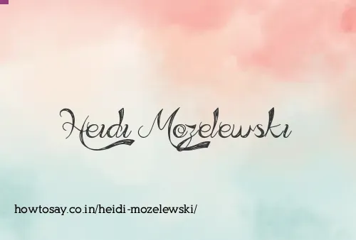 Heidi Mozelewski